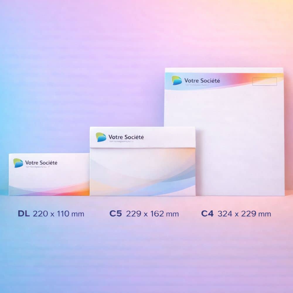 formats enveloppes personnalis&eacute;es